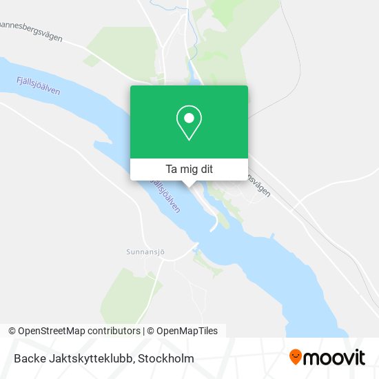 Backe Jaktskytteklubb karta