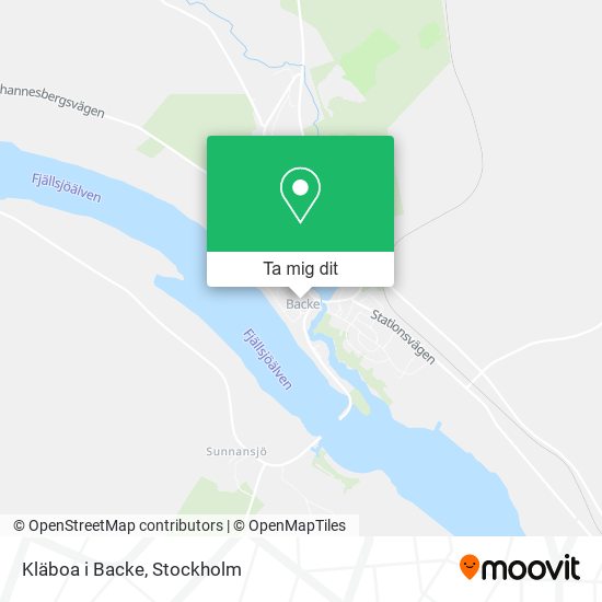 Kläboa i Backe karta