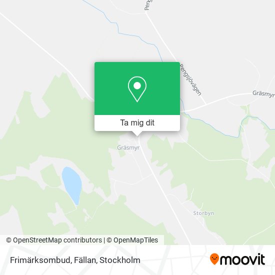 Frimärksombud, Fällan karta