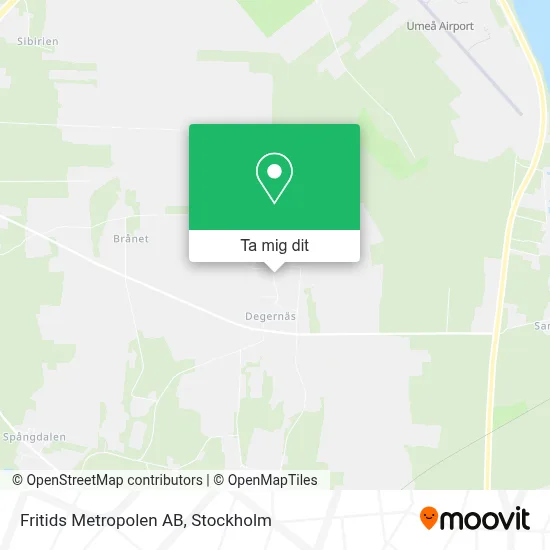 Fritids Metropolen AB karta