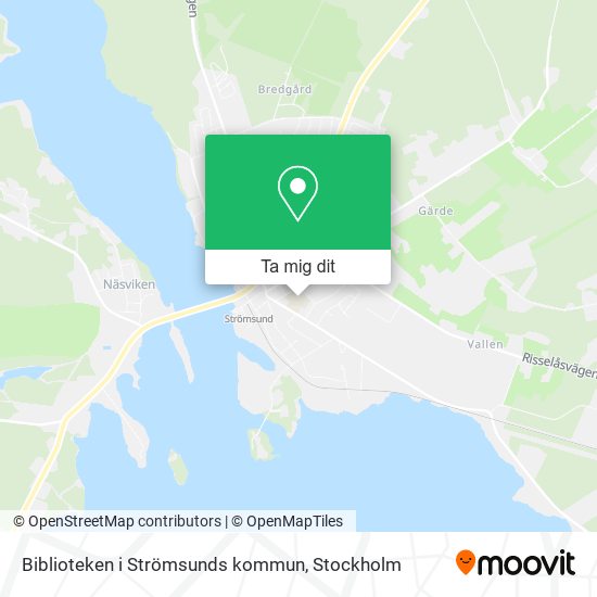 Biblioteken i Strömsunds kommun karta
