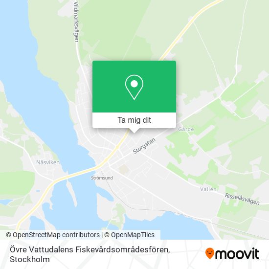 Övre Vattudalens Fiskevårdsområdesfören karta