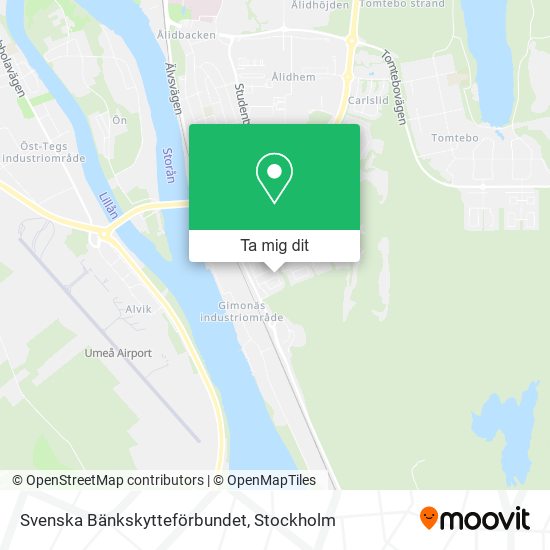 Svenska Bänkskytteförbundet karta