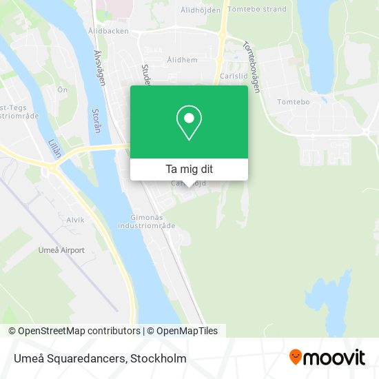 Umeå Squaredancers karta
