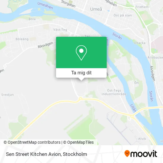 Sen Street Kitchen Avion karta