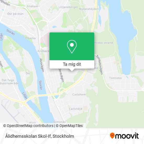 Ålidhemsskolan Skol-If karta