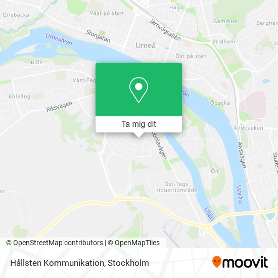 Hållsten Kommunikation karta