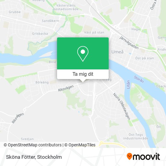 Sköna Fötter karta