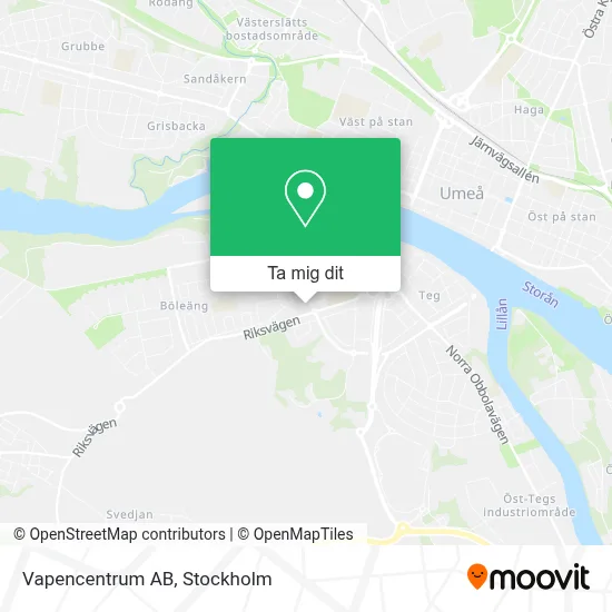 Vapencentrum AB karta