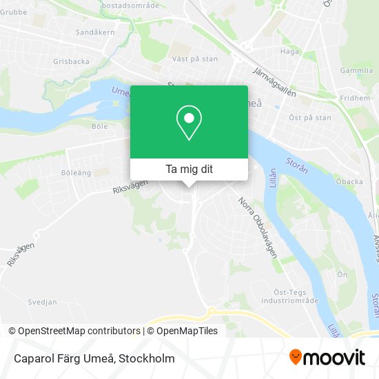 Caparol Färg Umeå karta