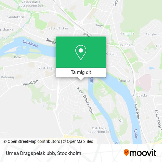 Umeå Dragspelsklubb karta