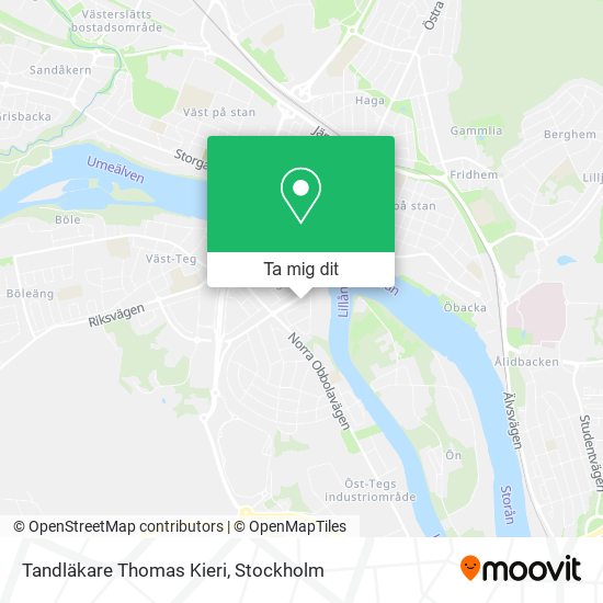 Tandläkare Thomas Kieri karta