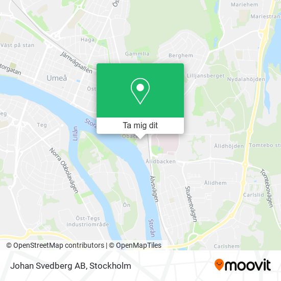 Johan Svedberg AB karta