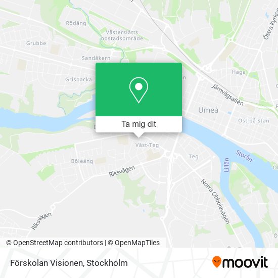 Förskolan Visionen karta