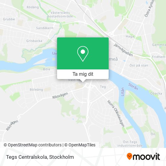 Tegs Centralskola karta