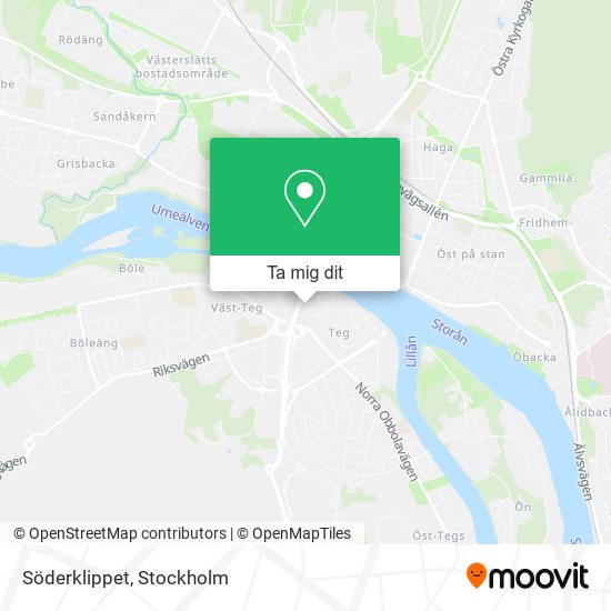 Söderklippet karta