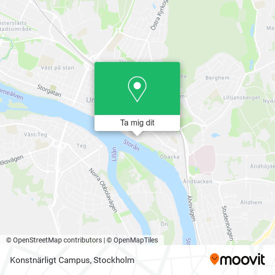 Konstnärligt Campus karta