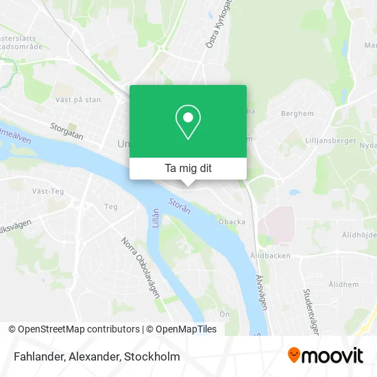 Fahlander, Alexander karta