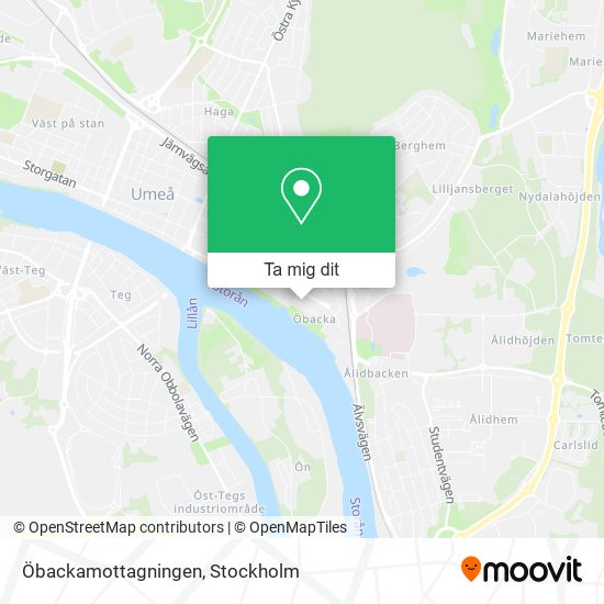 Öbackamottagningen karta