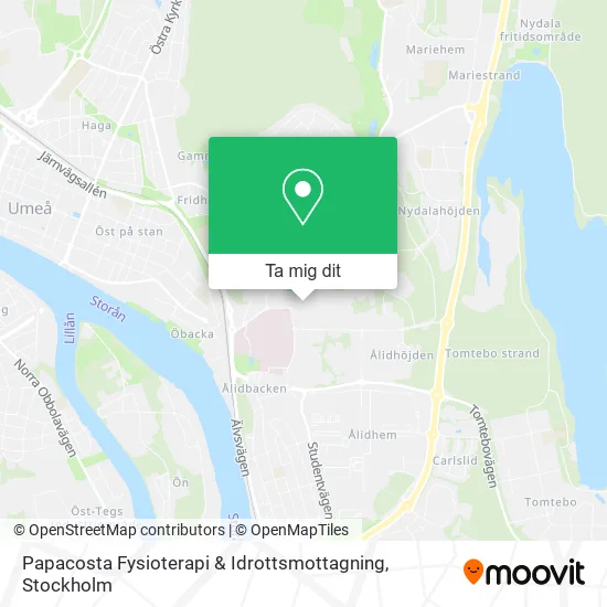 Papacosta Fysioterapi & Idrottsmottagning karta