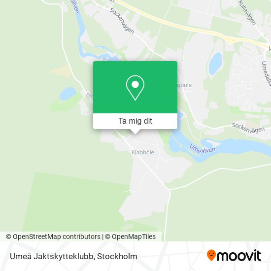 Umeå Jaktskytteklubb karta
