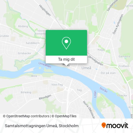 Samtalsmottagningen Umeå karta