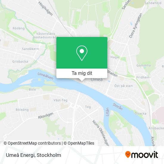 Umeå Energi karta