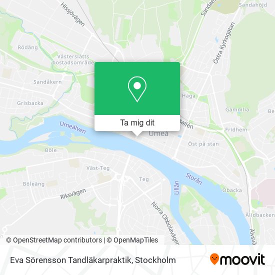 Eva Sörensson Tandläkarpraktik karta