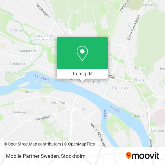 Mobile Partner Sweden karta