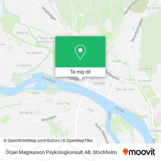 Örjan Magnusson Psykologkonsult AB karta