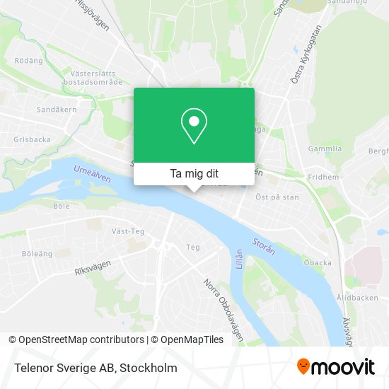 Telenor Sverige AB karta