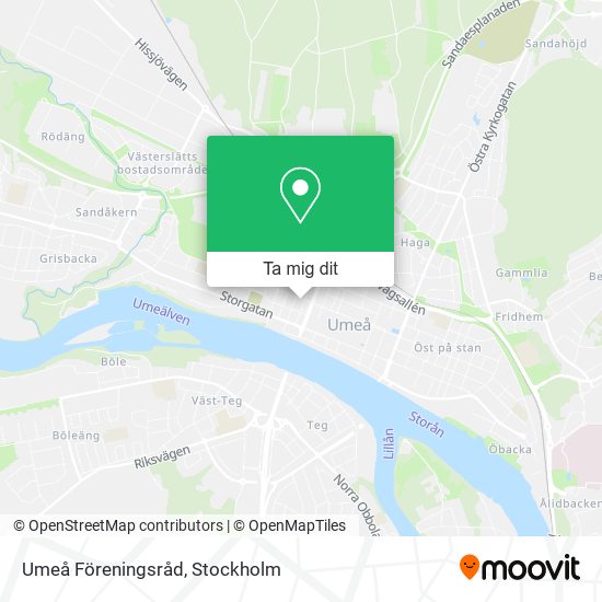 Umeå Föreningsråd karta