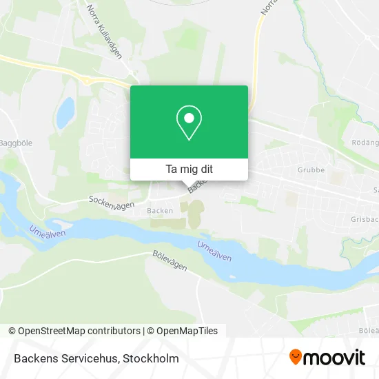 Backens Servicehus karta