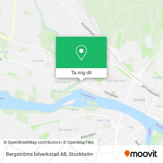 Bergströms bilverkstad AB karta
