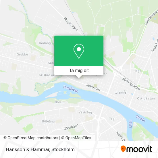 Hansson & Hammar karta
