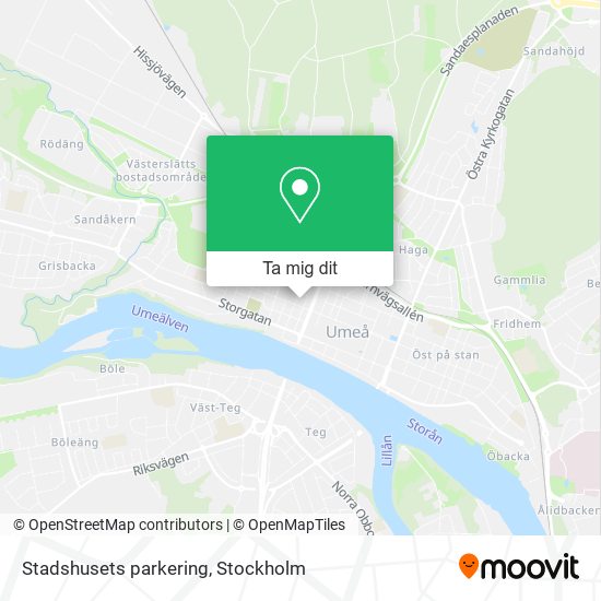 Stadshusets parkering karta