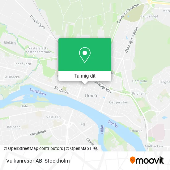 Vulkanresor AB karta