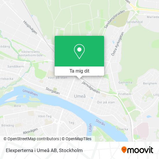 Elexperterna i Umeå AB karta