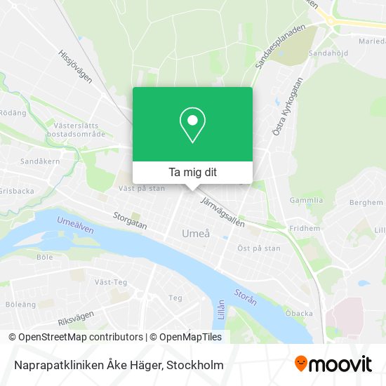 Naprapatkliniken Åke Häger karta