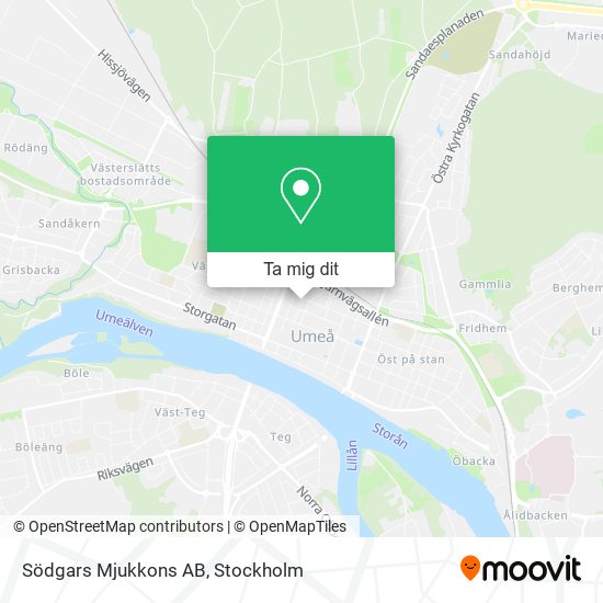 Södgars Mjukkons AB karta