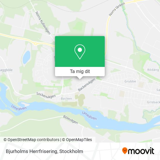 Bjurholms Herrfrisering karta
