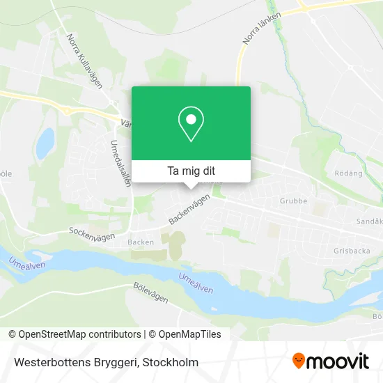 Westerbottens Bryggeri karta
