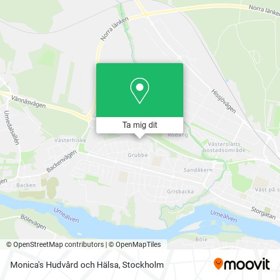 Monica's Hudvård och Hälsa karta