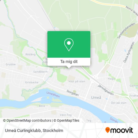 Umeå Curlingklubb karta