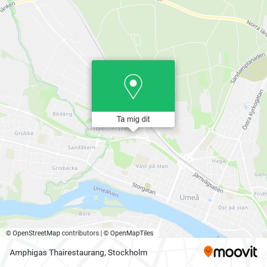 Amphigas Thairestaurang karta