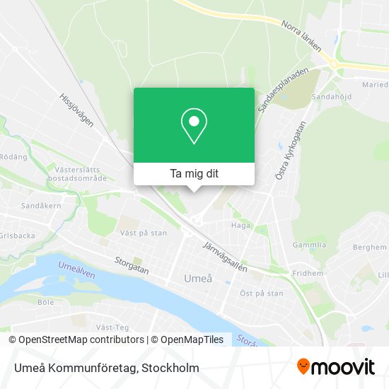Umeå Kommunföretag karta