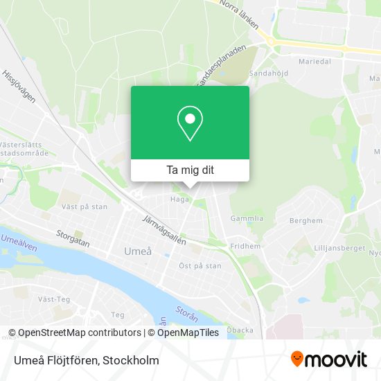 Umeå Flöjtfören karta
