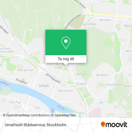 Umefresh Städservice karta