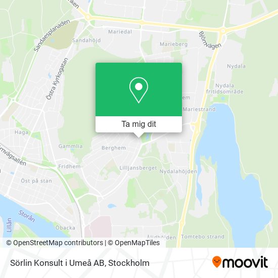Sörlin Konsult i Umeå AB karta