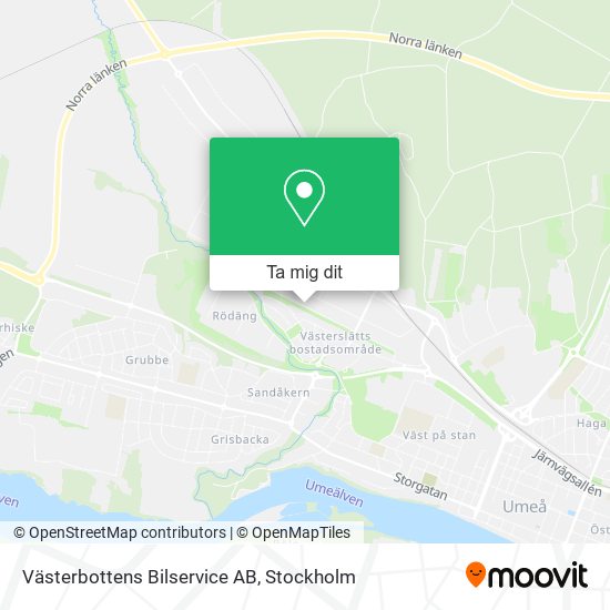 Västerbottens Bilservice AB karta